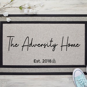 Personalized Family Name Doormat: Eco-Friendly Welcome Mat