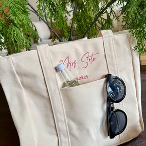 Spersonalizowana haftowana torba płócienna: prezent na wieczór panieński