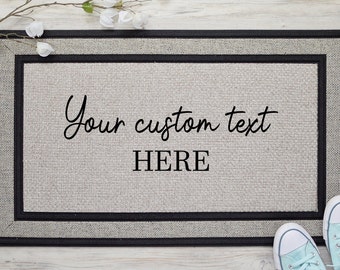 Custom family last name doormat,last name mat,personalized mat,welcome mat - 18"x30", Personalized wedding gift,housewarming gift