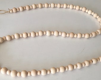 Wooden Bead Garland