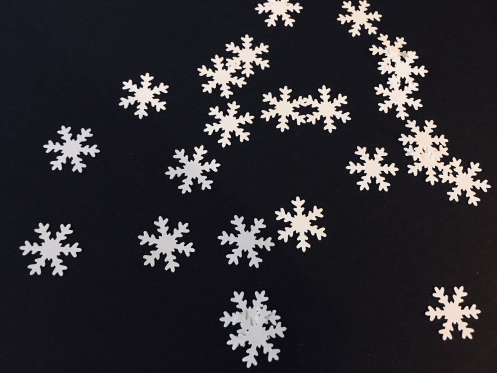 Snowflake Confetti Etsy