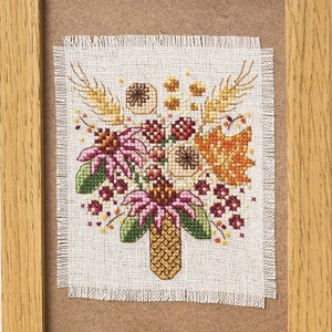 Pretty Fall Posies Boquet Cross stitch pattern, Posies, fall, fall boquet, cross stitch, pattern only, fall decor, fall gift idea