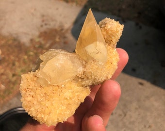 Dogtooth Calcite - Matrix Piece, Stellar Beam, Scalenohedral, Montana Calcite