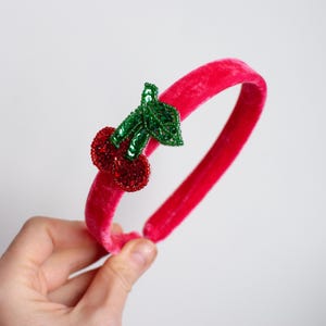 Anthropologie-Sparkle Scrunch Headband Red Sparkle Scrunch Headband | Anthropologie main image 3