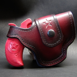 Bond Arms Derringer Leather Holster: Cross Draw, Thumb Break - USA Made