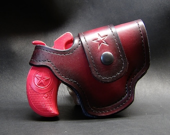 Bond Arms Derringer Lederholster: Cross Draw, Thumb Break - USA Made