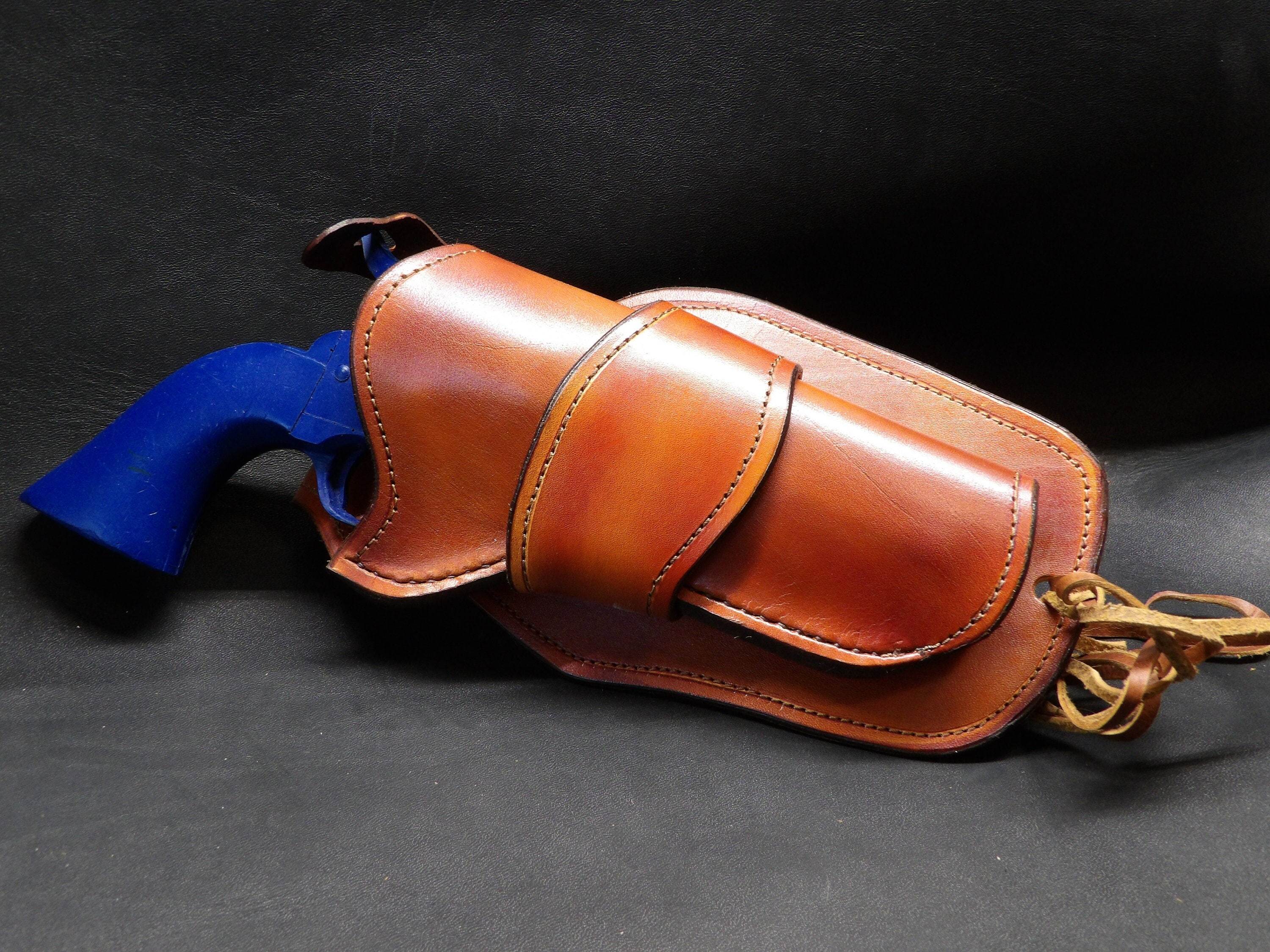 Western Leather Cowboy Holster Colt SSA Colt Python 