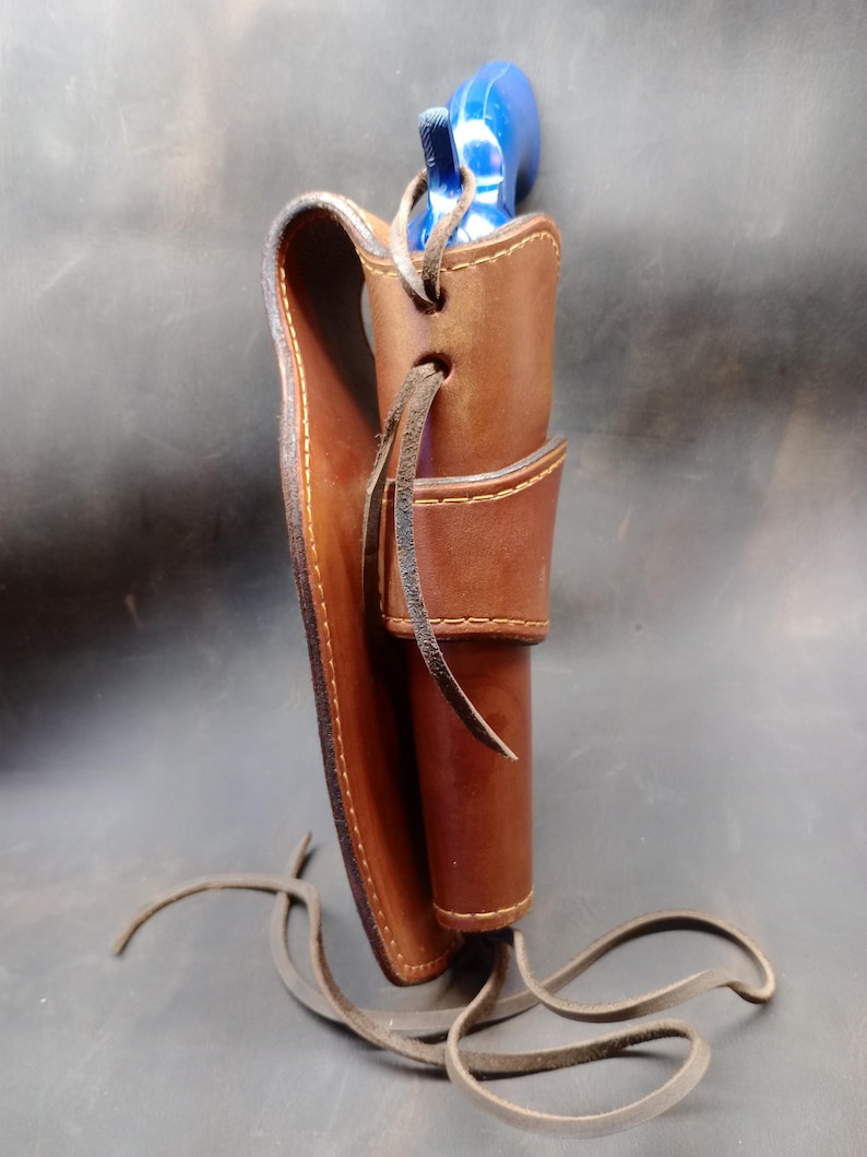 Western Leather Cowboy Holster Colt SSA, Colt Python, Peacemaker Clone gp100 single action revolver image 6