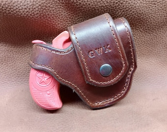 Bond Arms Derringer Leather Holster: Cross Draw, Thumb Break - USA Made