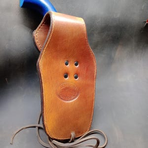 Western Leather Cowboy Holster Colt SSA, Colt Python, Peacemaker Clone gp100 single action revolver image 3