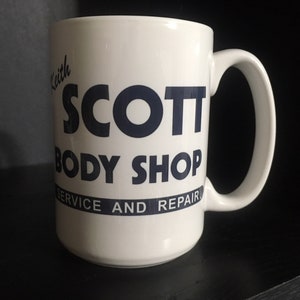 Keith Scott Body Shop Service And Repair 15 Oz Ceramic Mug One Tree hill image 1
