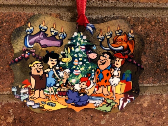 The Flintstones Christmas Ornament Etsy Australia