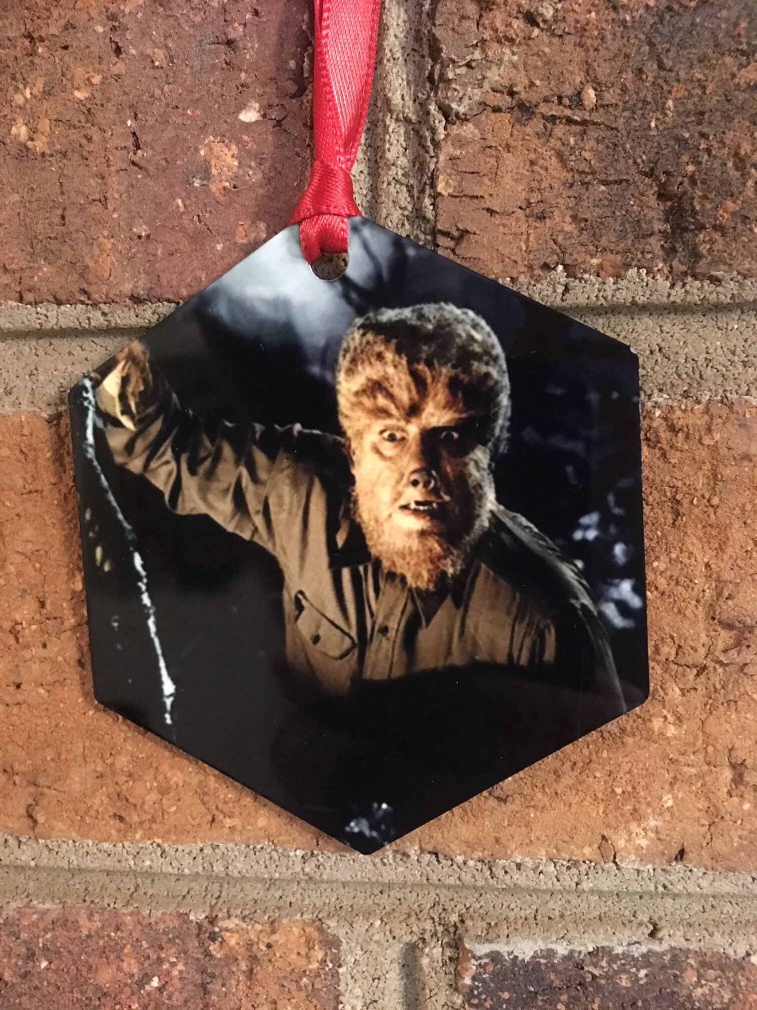 The Wolf Man Aluminum Halloween / Christmas Ornament In Color Etsy