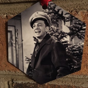 The Andy Griffith Show Aluminum Christmas Ornament Barney Fife Christmas Tree