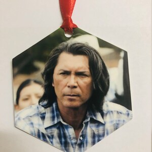 Longmire Henry Standing Bear Red Pony Aluminum Christmas Ornament Cowboy Western
