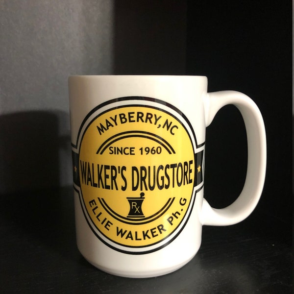 Walkers Drugstore - 15 oz Ceramic Mug - Inspired By The Andy Griffith Show  -