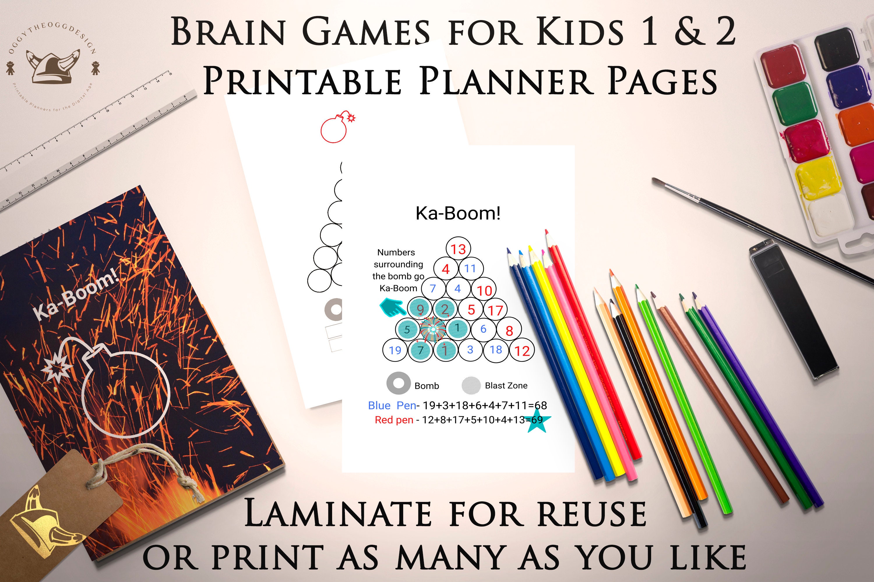 PRINTABLE Activities for Kids 7 Downloadable Book With - Etsy