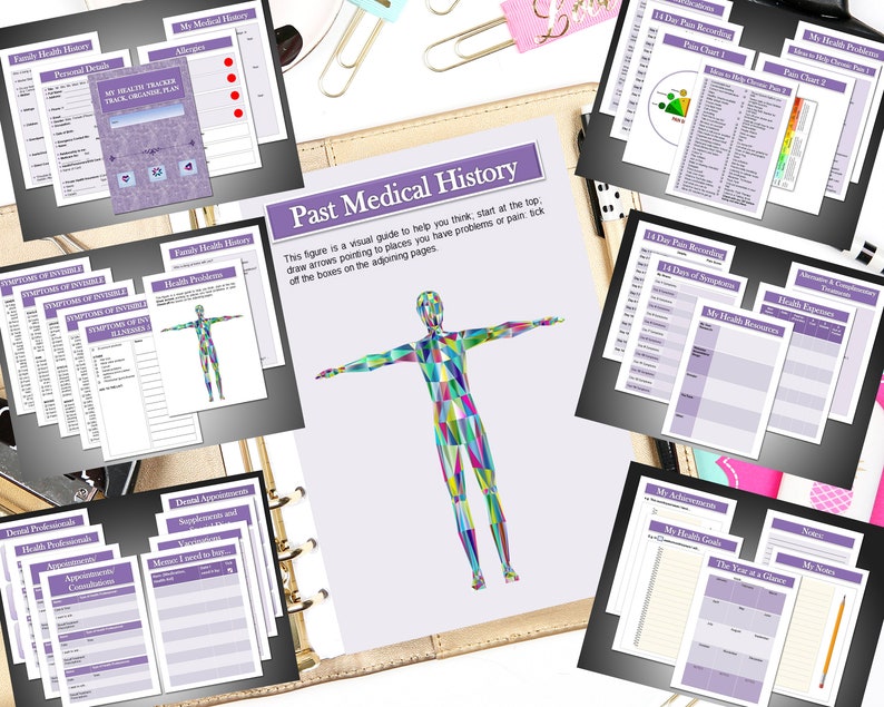 Printable Medical Planner TRACK, ORGANISE, PLAN all your health care needs from Chronic Illness to wellness. image 9