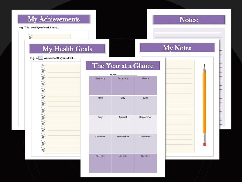 Printable Medical Planner TRACK, ORGANISE, PLAN all your health care needs from Chronic Illness to wellness. image 6