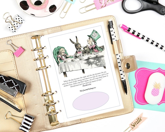 Wonderland Dream Journal: Vintage Printable Diary with Prompts (PDF Book)