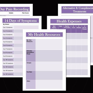 Printable Medical Planner TRACK, ORGANISE, PLAN all your health care needs from Chronic Illness to wellness. image 7