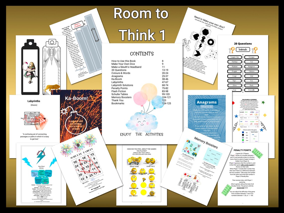 PRINTABLE Activities for Kids 7 Downloadable Book With - Etsy