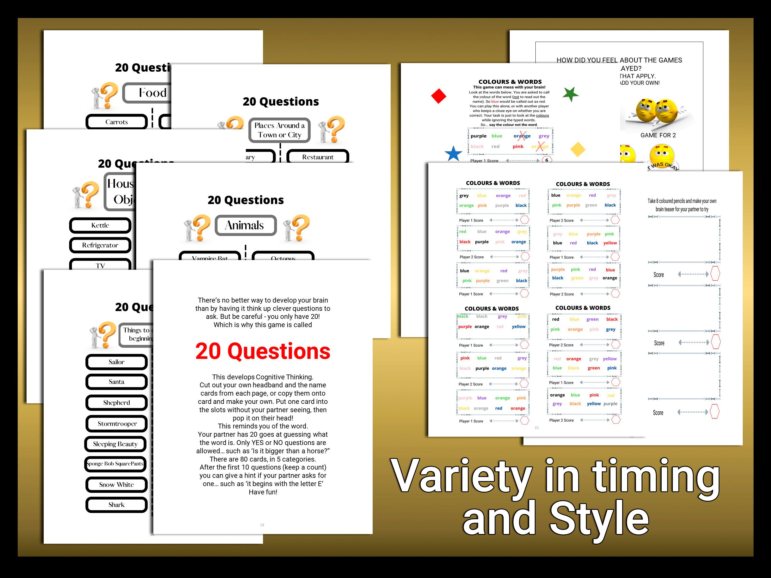 PRINTABLE Activities for Kids 7, Downloadable Book With Printable Brain ...