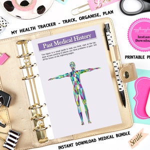 Printable Medical Planner TRACK, ORGANISE, PLAN all your health care needs from Chronic Illness to wellness. image 1