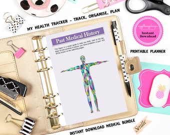Printable Medical Planner – Health Tracker, Chronic Illness (PDF)