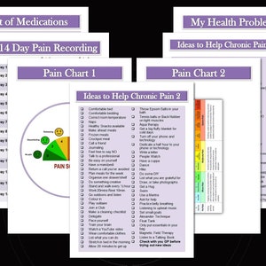 Printable Medical Planner TRACK, ORGANISE, PLAN all your health care needs from Chronic Illness to wellness. image 4