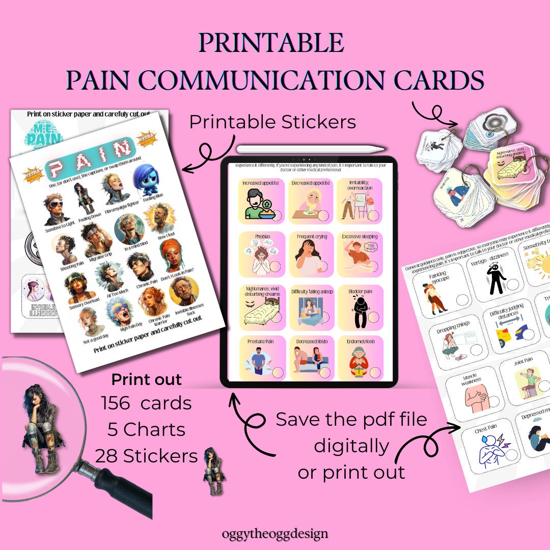 COMMUNICATION Cards for PAIN: Printable Pdfs for Chronic Pain ...