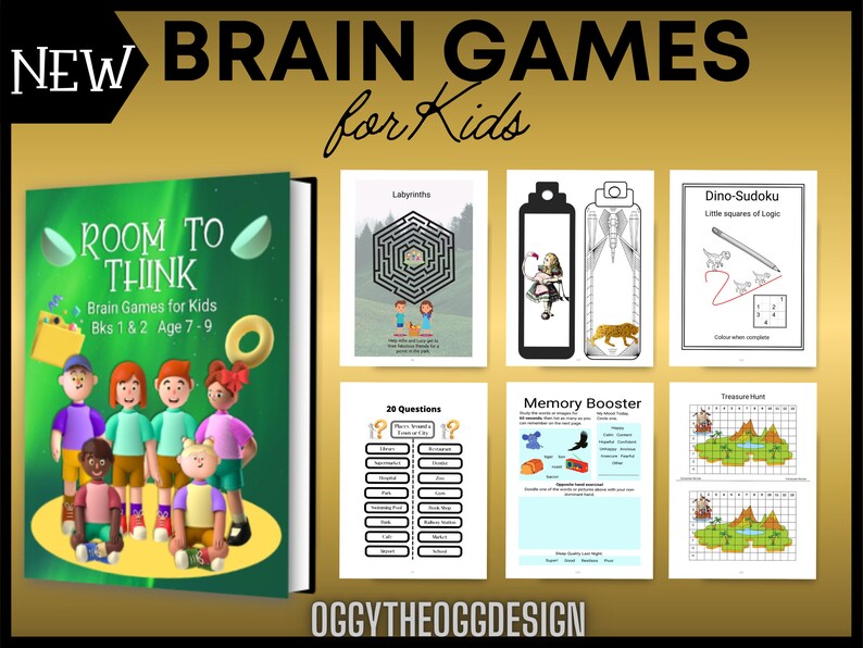 PRINTABLE Activities for Kids 7 Downloadable Book With - Etsy