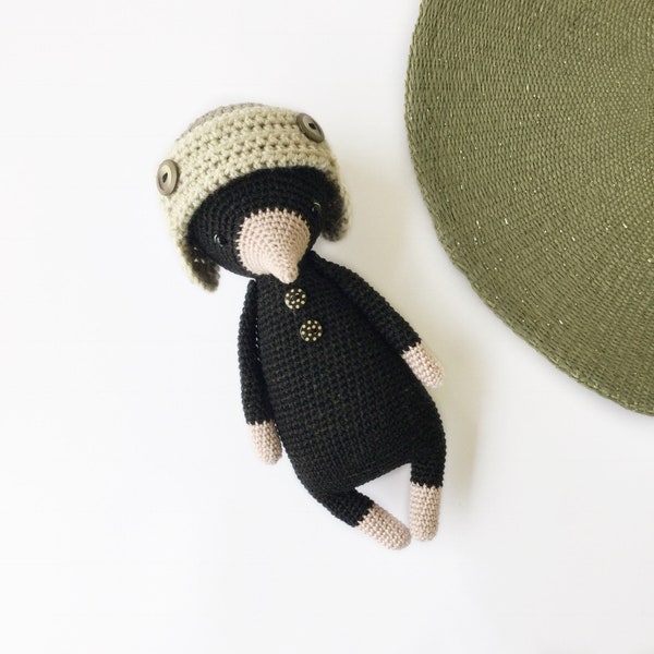 Milo der Maulwurf Amigurumi Häkelanleitung PDF ANLEITUNG auf ENGLISCH