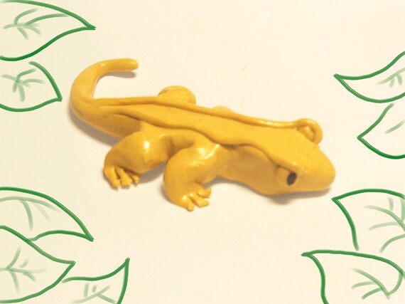 polymer clay gecko