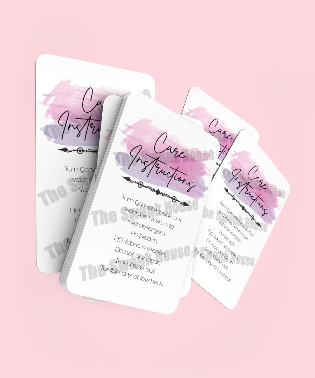 Wash Instructions, Pink/purple Care Card Instructions, Print 'n Cut JPG ...