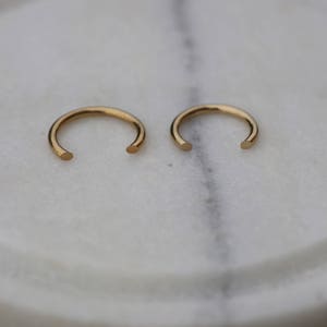 Minimalist gold filled open ring image 3
