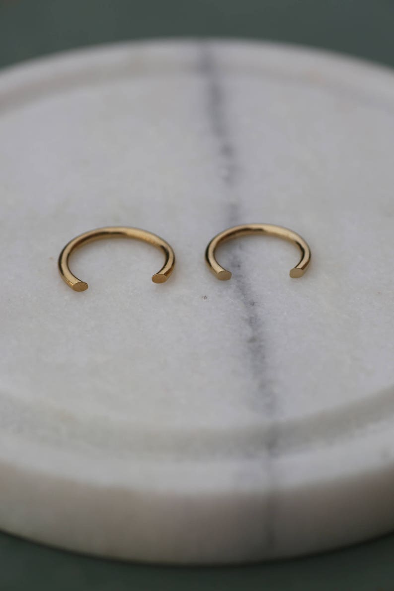 Minimalist gold filled open ring image 3