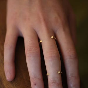 Minimalist gold filled open ring image 9