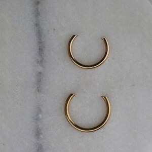 Minimalist gold filled open ring image 7