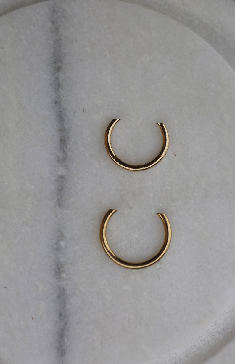 Minimalist gold filled open ring image 7