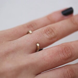 Minimalist gold filled open ring image 6