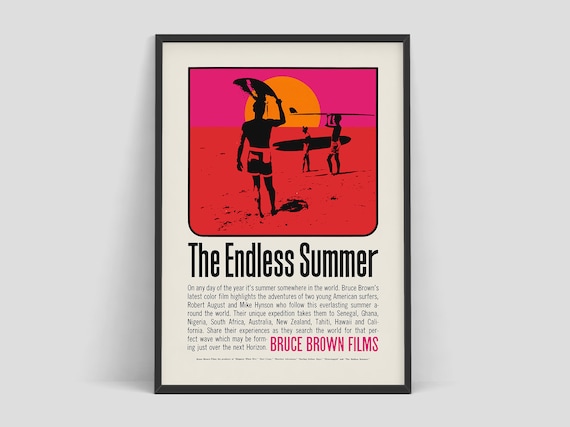 /"The Endless Summer/" Classic Surfers Movie Poster Various Sizes