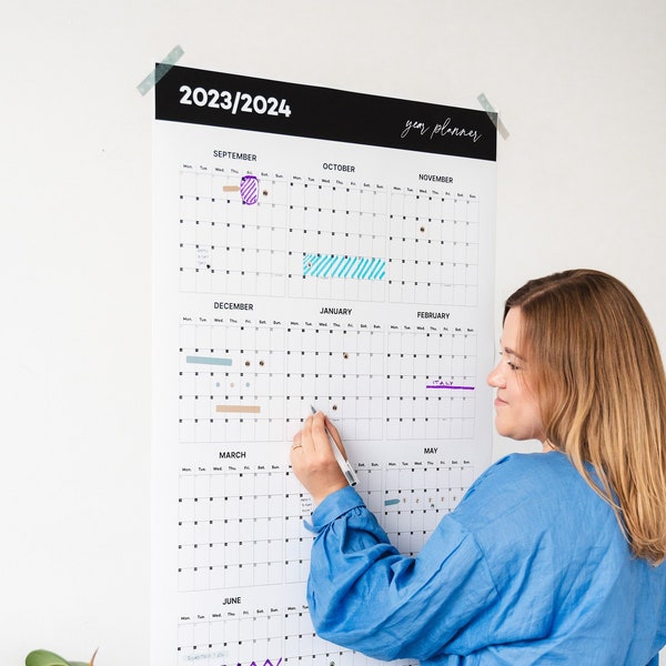 2025 Yearly Wall Planner Etsy Australia