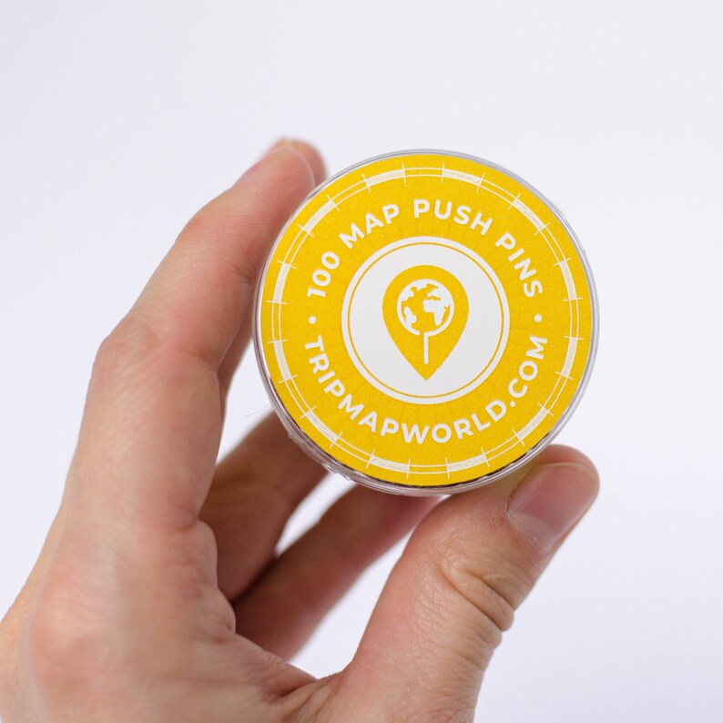 Map Push Pins Gold color Pins Metallic Finish 100 pc Etsy