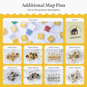 World Map Pin Board With Cities, Push Pin Canvas to Mark Where You Have ...