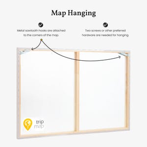 Push Pin World Map Detailed - Travel Pin Board - Places I've Been Map - Detailed World Wall Map with Pins to Mark Travels - Cork Board Map imagen 10