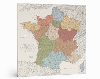 Carte de France à épingler, Carte voyage épingle, Carte de France murale en liège, Carte à punaiser, Toile carte de France, Carte avec pins