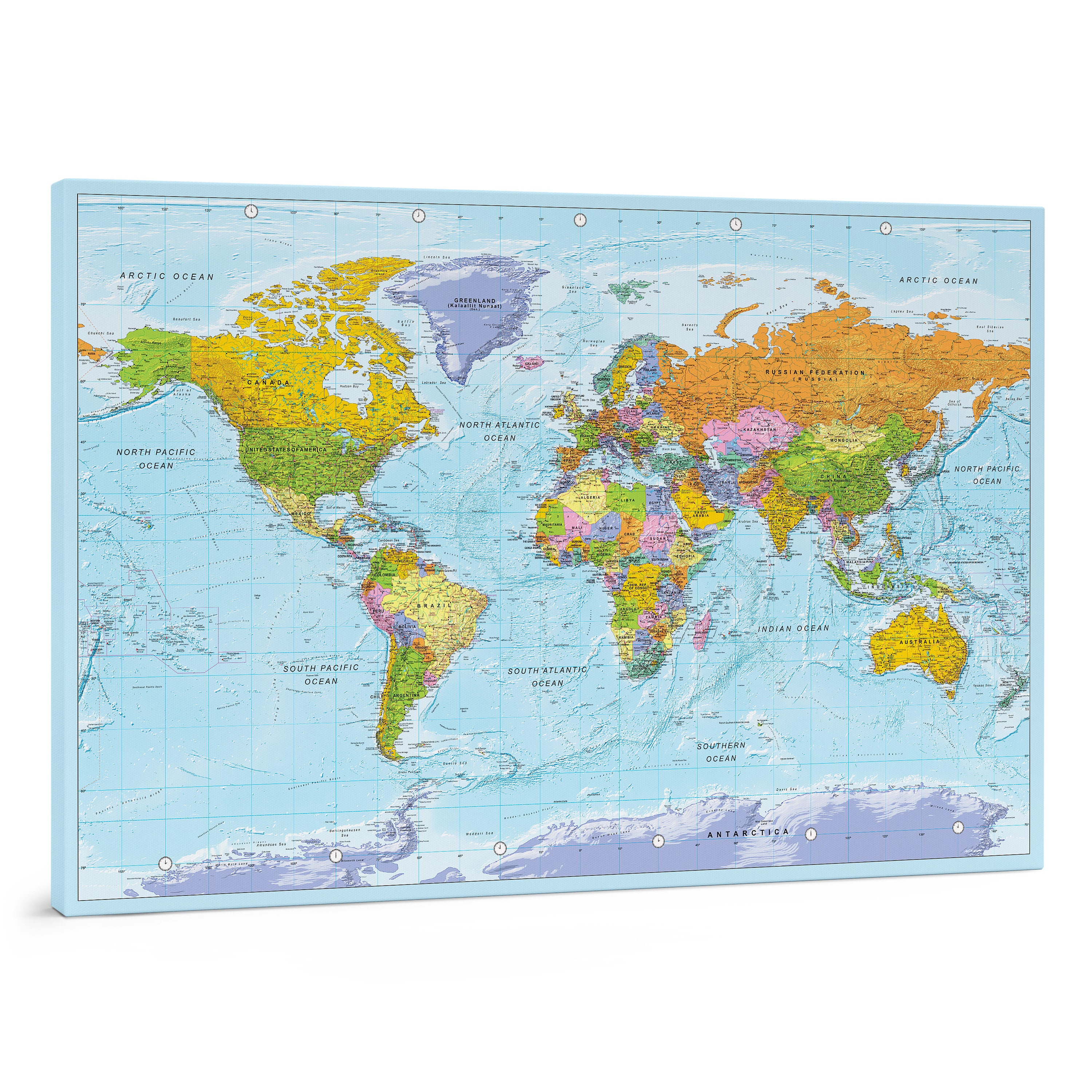 Medium Antique World Map (Pinboard)