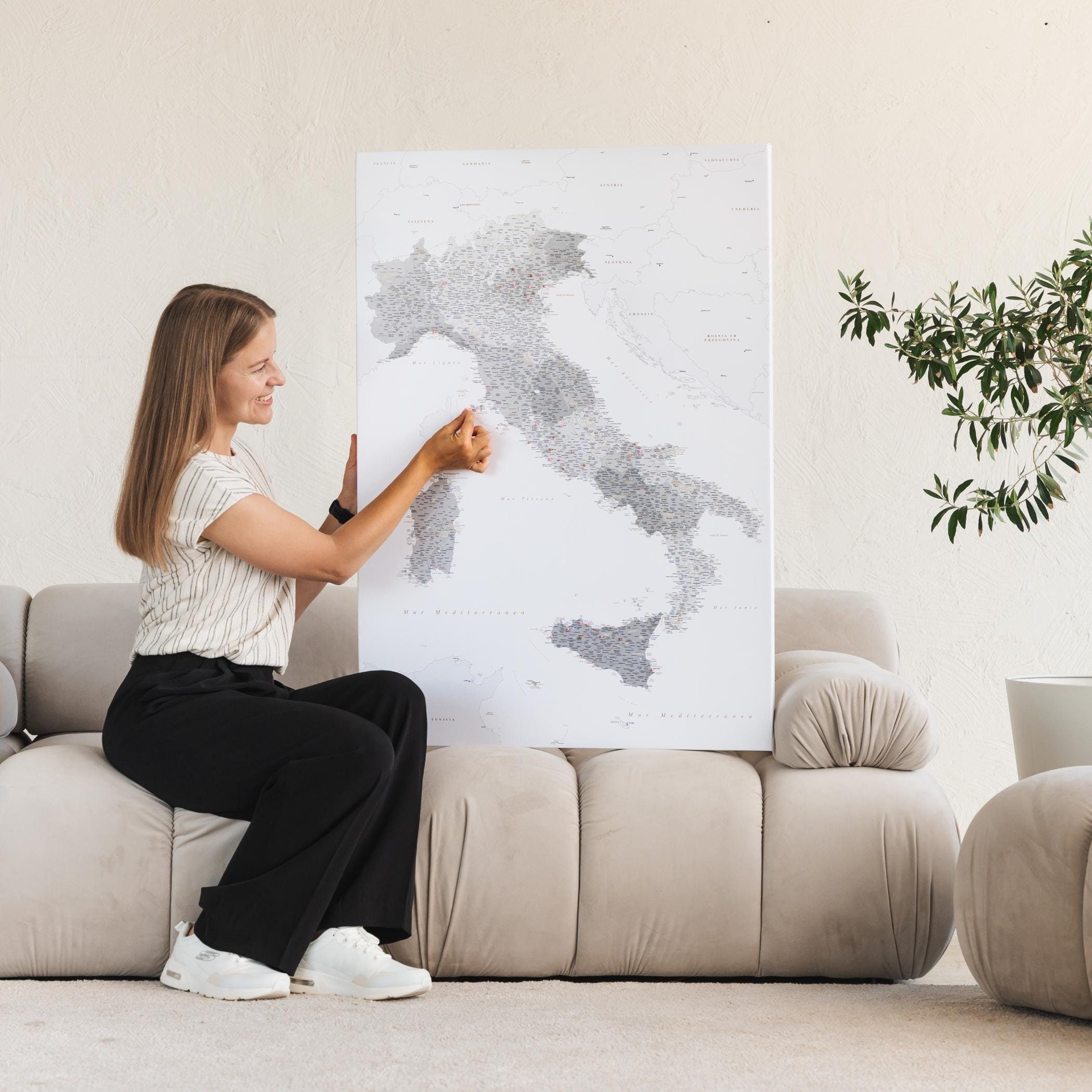 160 Puntine Mappa Italia Per Bacheche - Colorate E Decorative - Ufficio O Casa - Foto 8