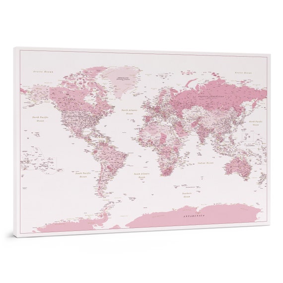 Mappemonde tableau - Carte du monde - World map